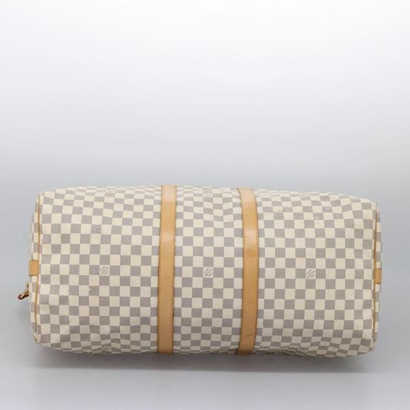 LOUIS VUITTON Damier Azur Keepall Bandouliere 55 Boston Bag N41429 - Picture 5 of 16